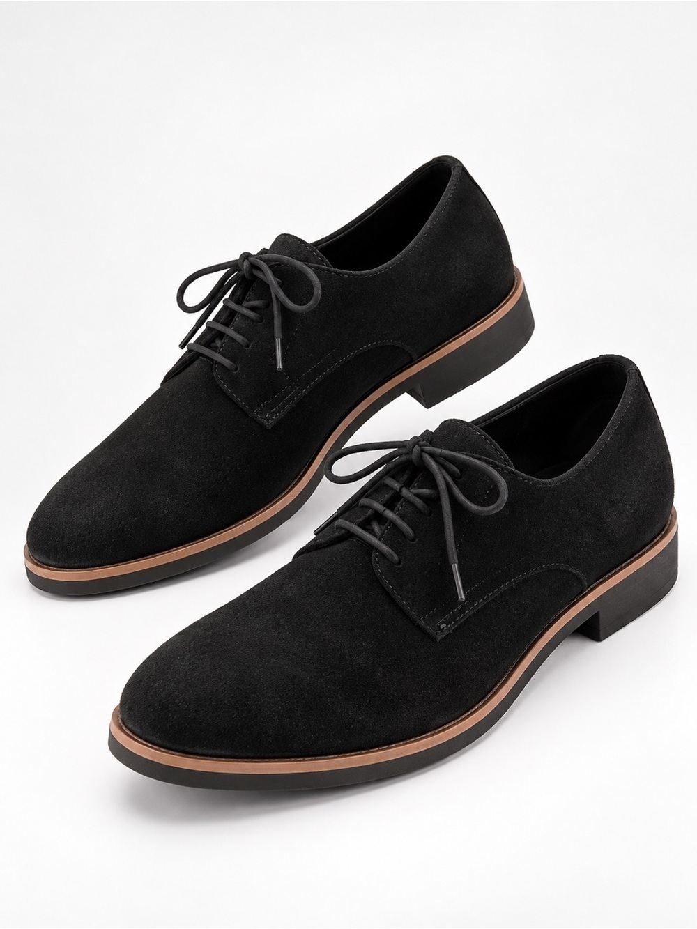 Calvin Klein Men's Faustino
Calf Suede Oxfords Black Size 8